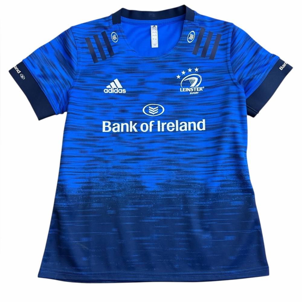 Adidas Leinster Rugby Jersey Blue Primegreen Youth Large NWOT‎